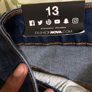 Dark Denim Ripped Skinny Jeans